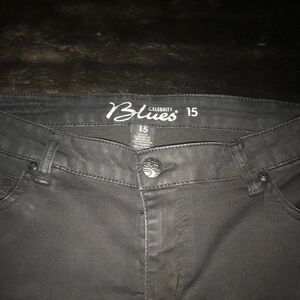 BLACK SKINNY JEANS Size 15